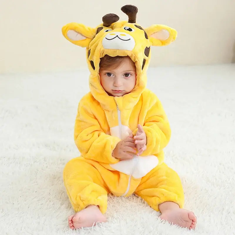 Kids Animal Hooded Onesie Costume