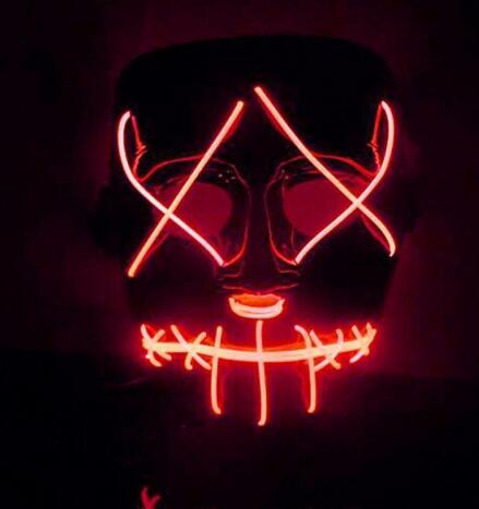LED Glowing Halloween Face Mask