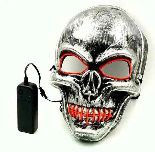 LED Glowing Halloween Face Mask