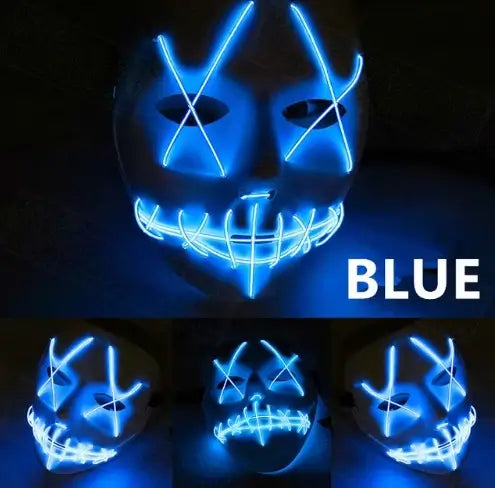 LED Glowing Halloween Face Mask
