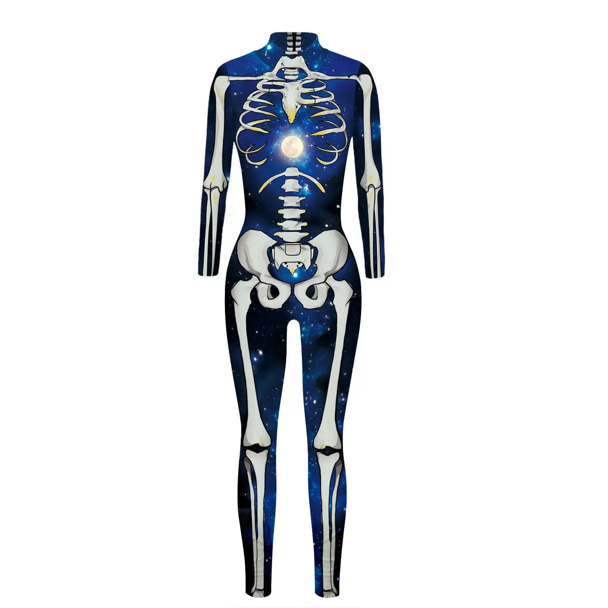 Halloween Skeleton Print Jumpsuit