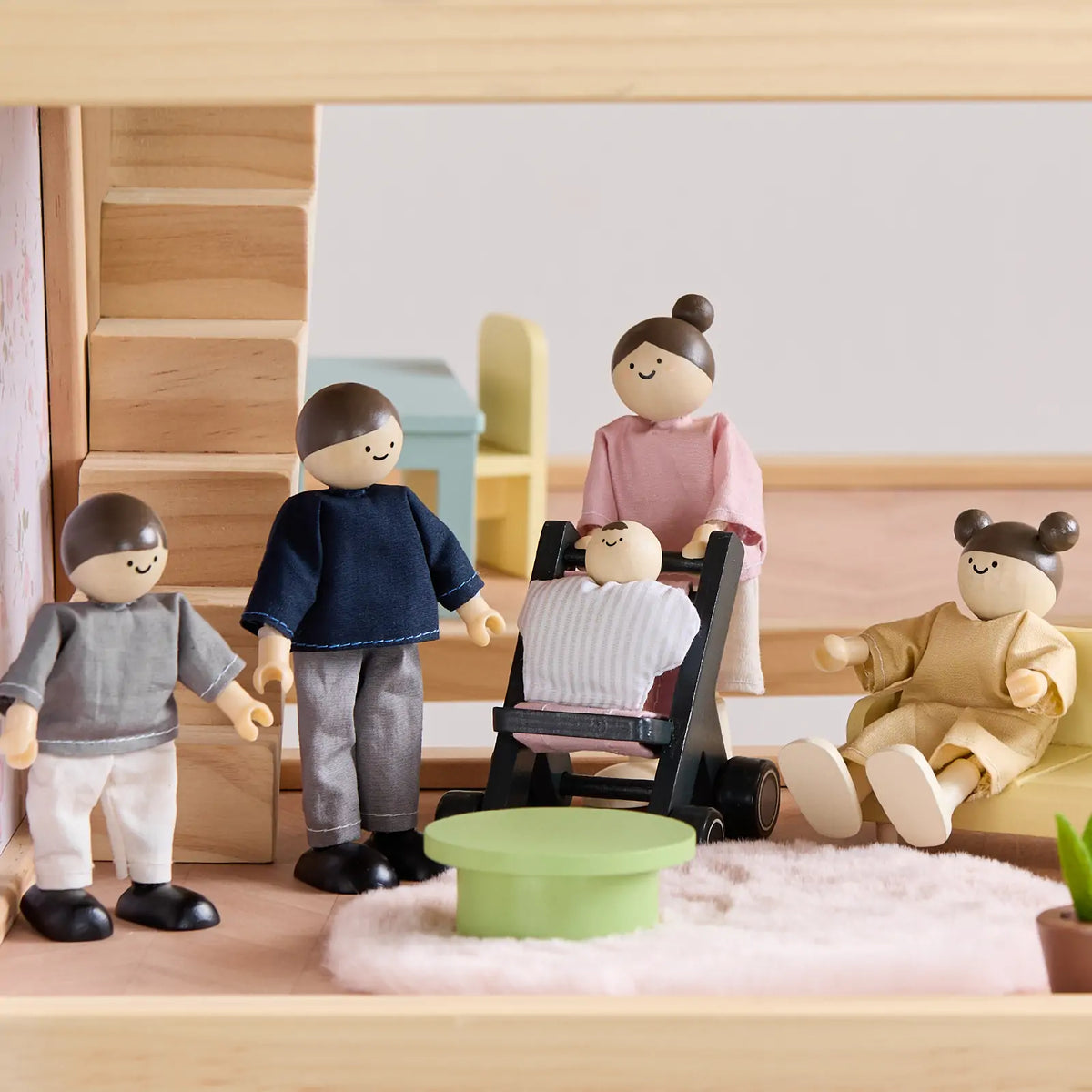 Tiny Land Sweetwood Edge Dollhouse & Garage Play Set