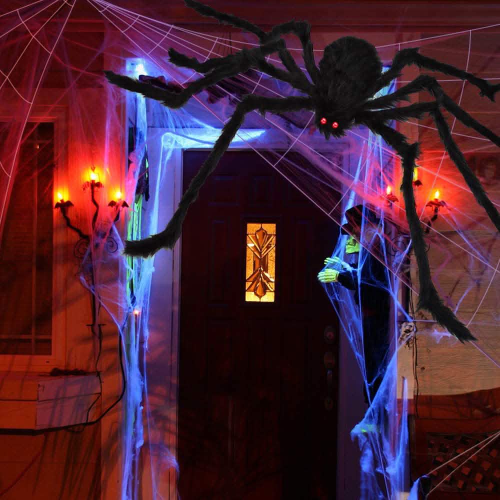 200" Halloween Spider Web with 59" Giant Spider