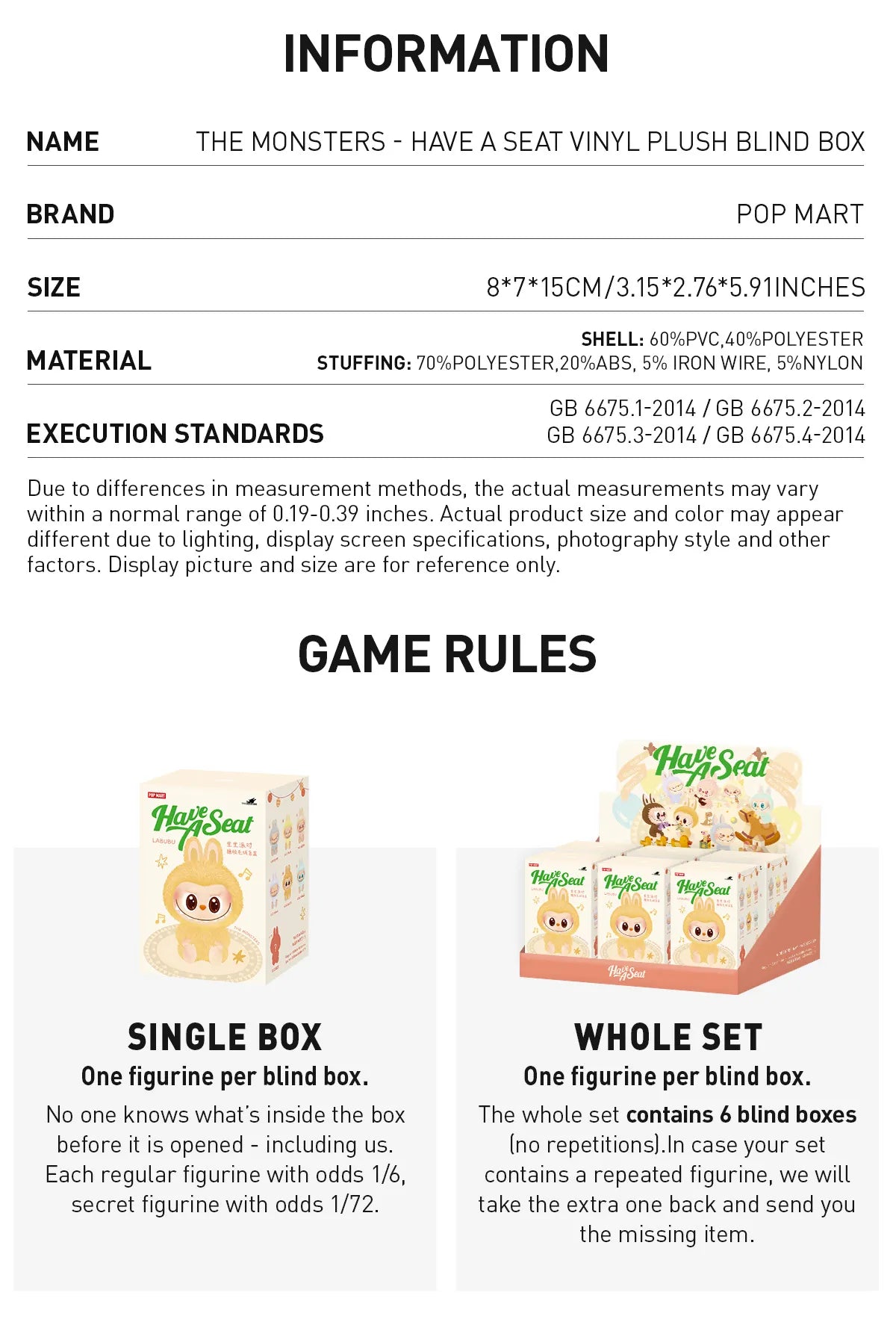 POP MART Labubu The Monsters Have a Seat Blind Box