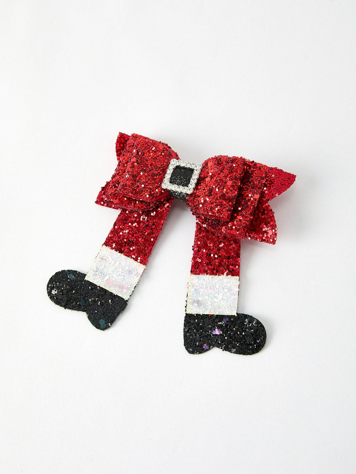 Christmas Red Sequin Bow Hair Clip