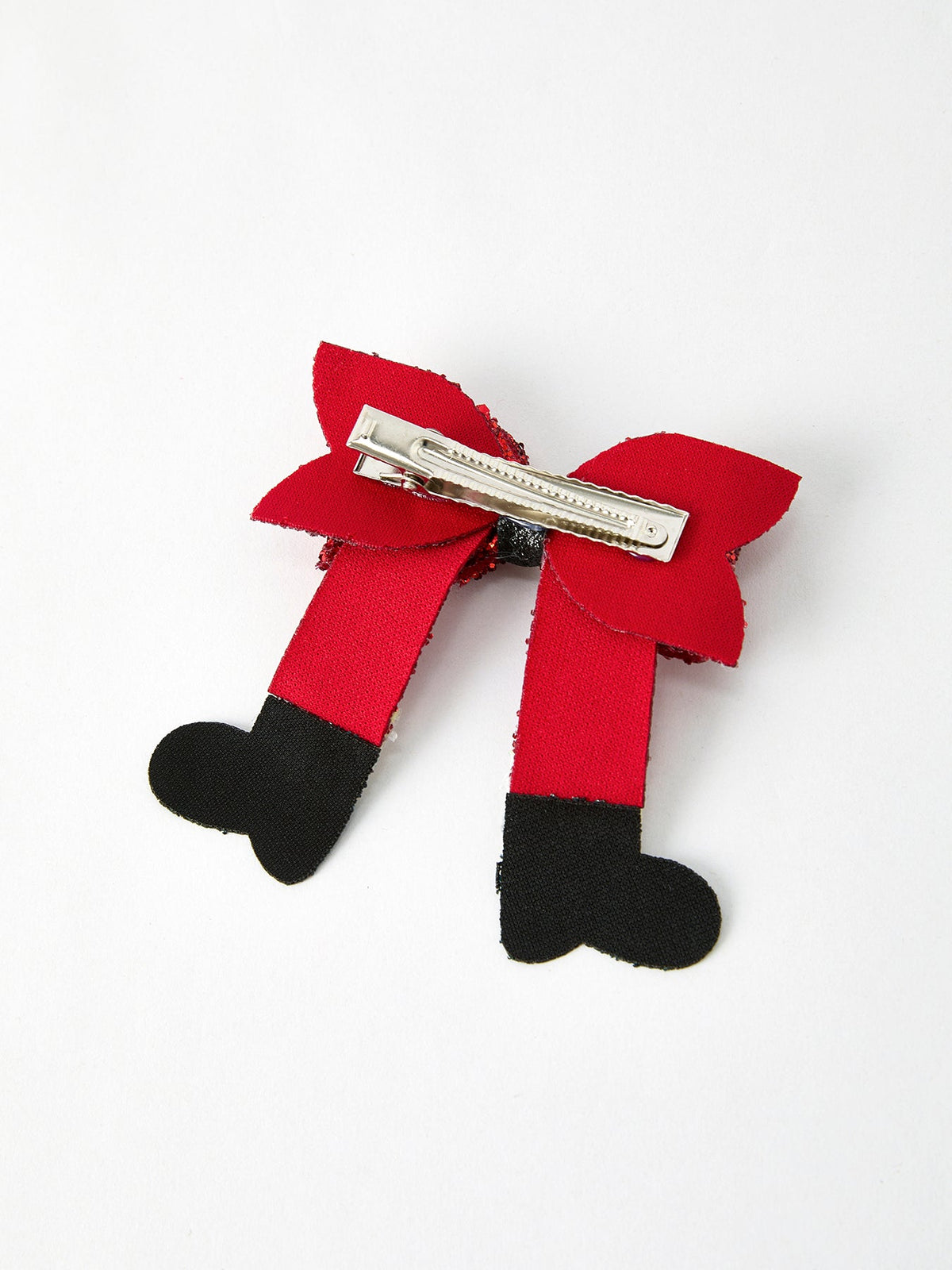 Christmas Red Sequin Bow Hair Clip