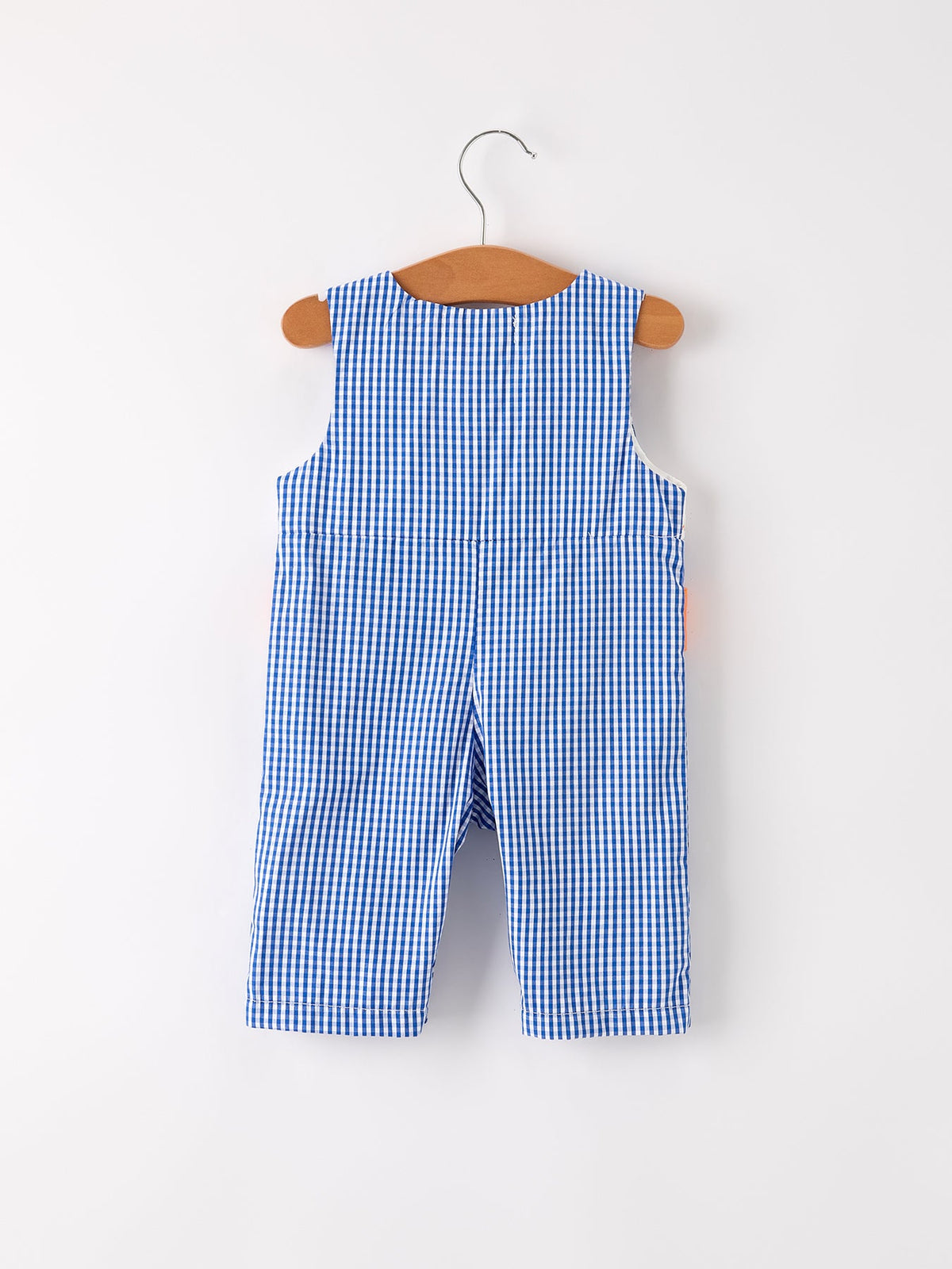 Baby Boys Fall Truck Smocked Gingham Romper