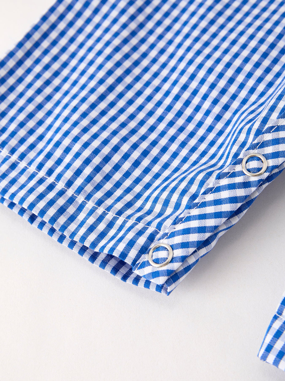 Baby Boys Fall Truck Smocked Gingham Romper