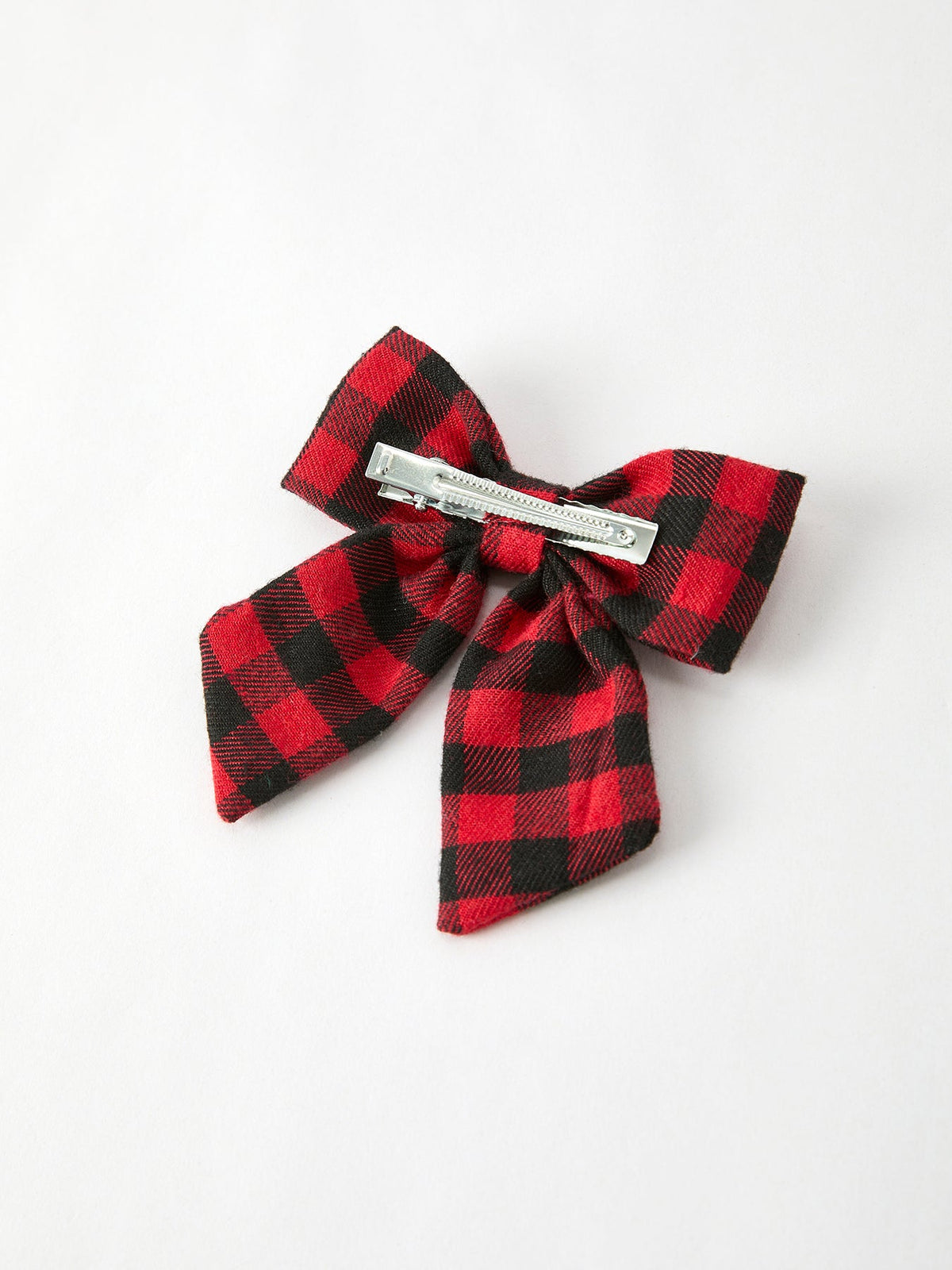 Christmas Plaid Bow Hair Clip