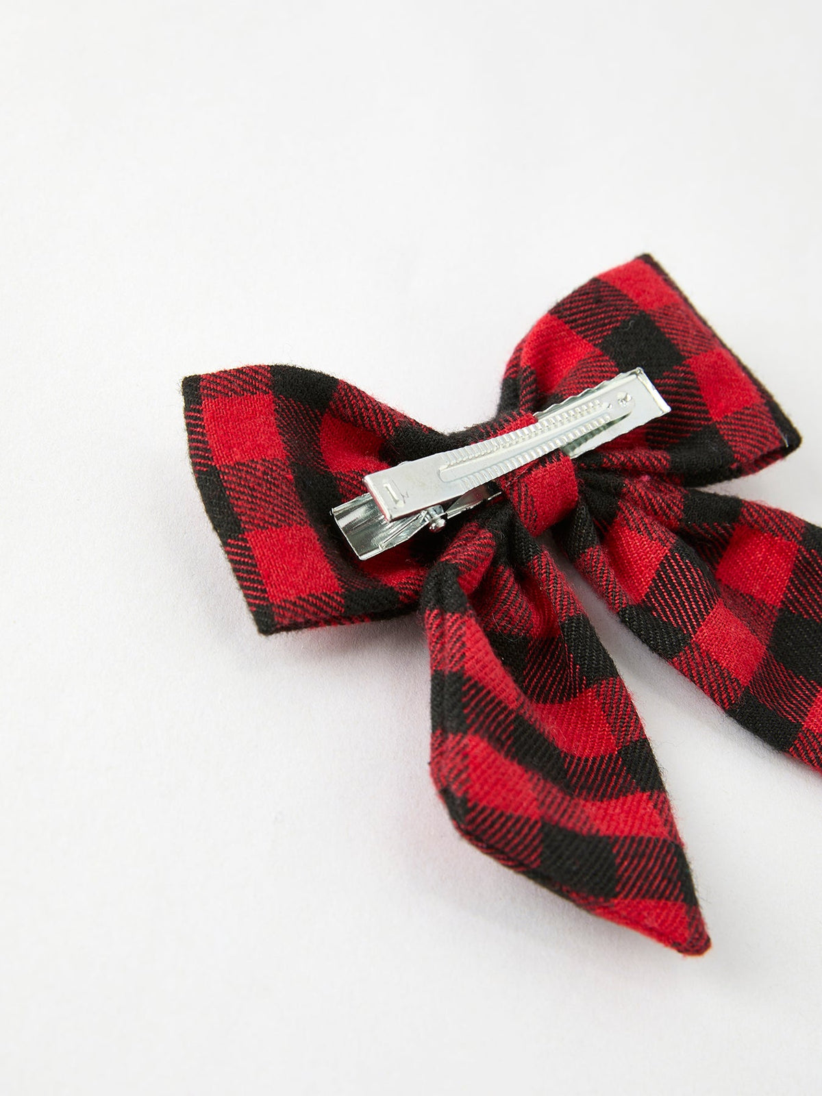 Christmas Plaid Bow Hair Clip
