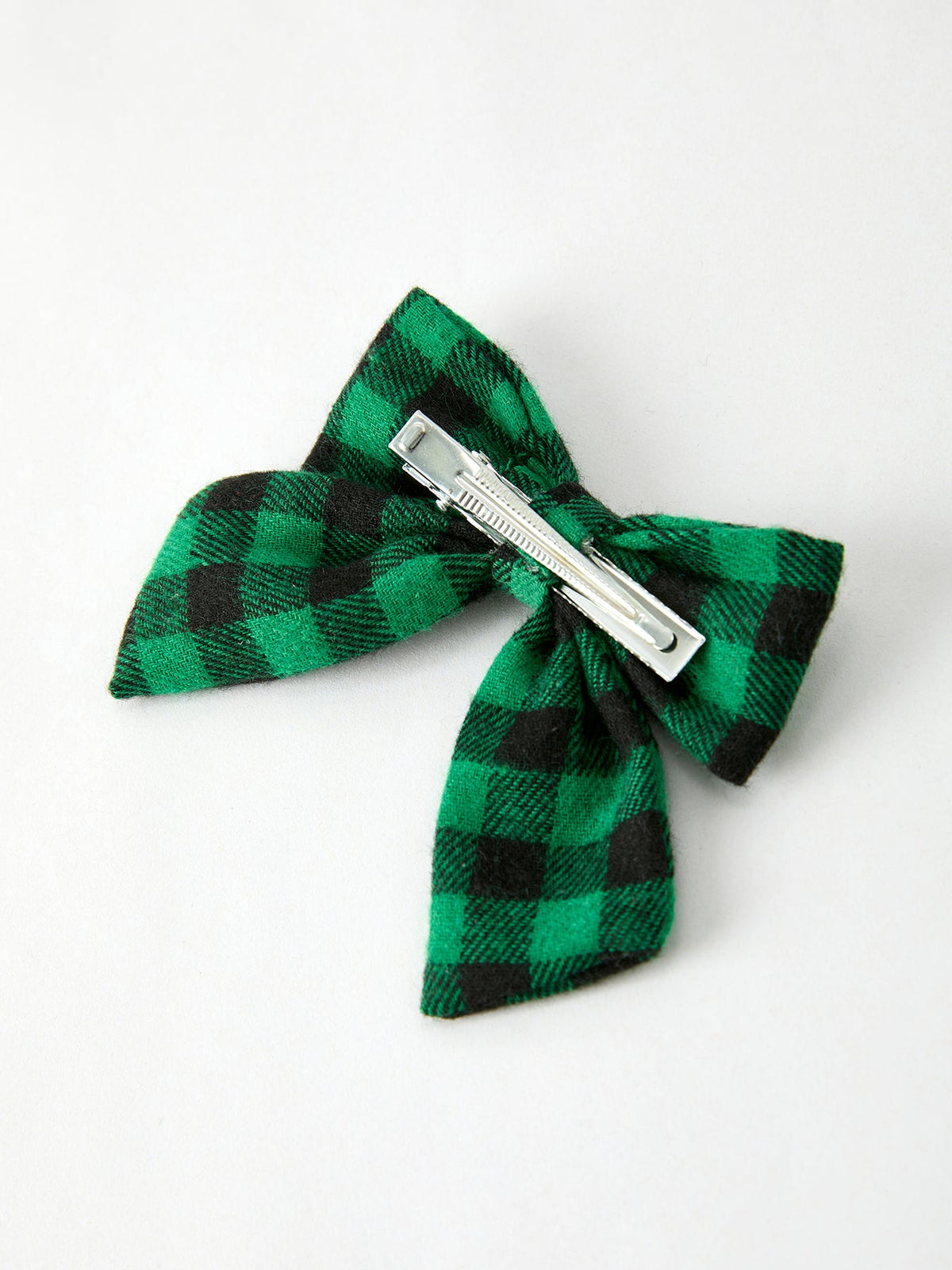 Christmas Plaid Bow Hair Clip