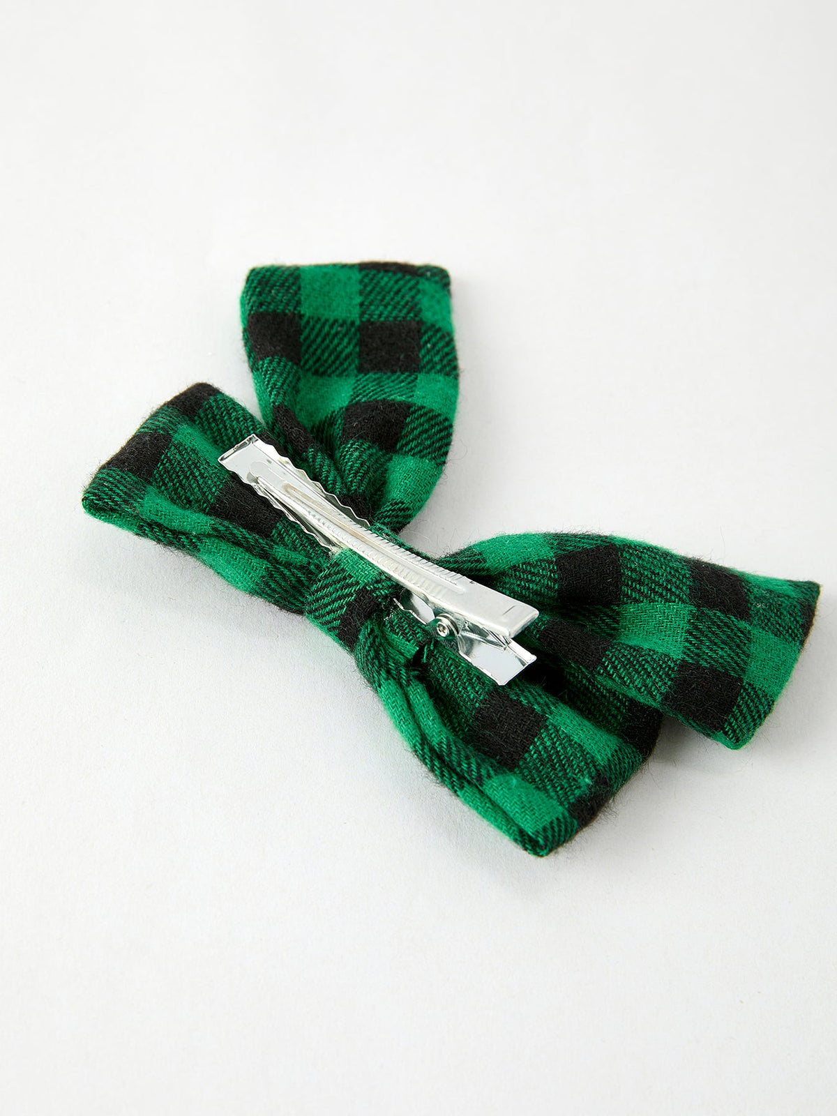 Christmas Plaid Bow Hair Clip
