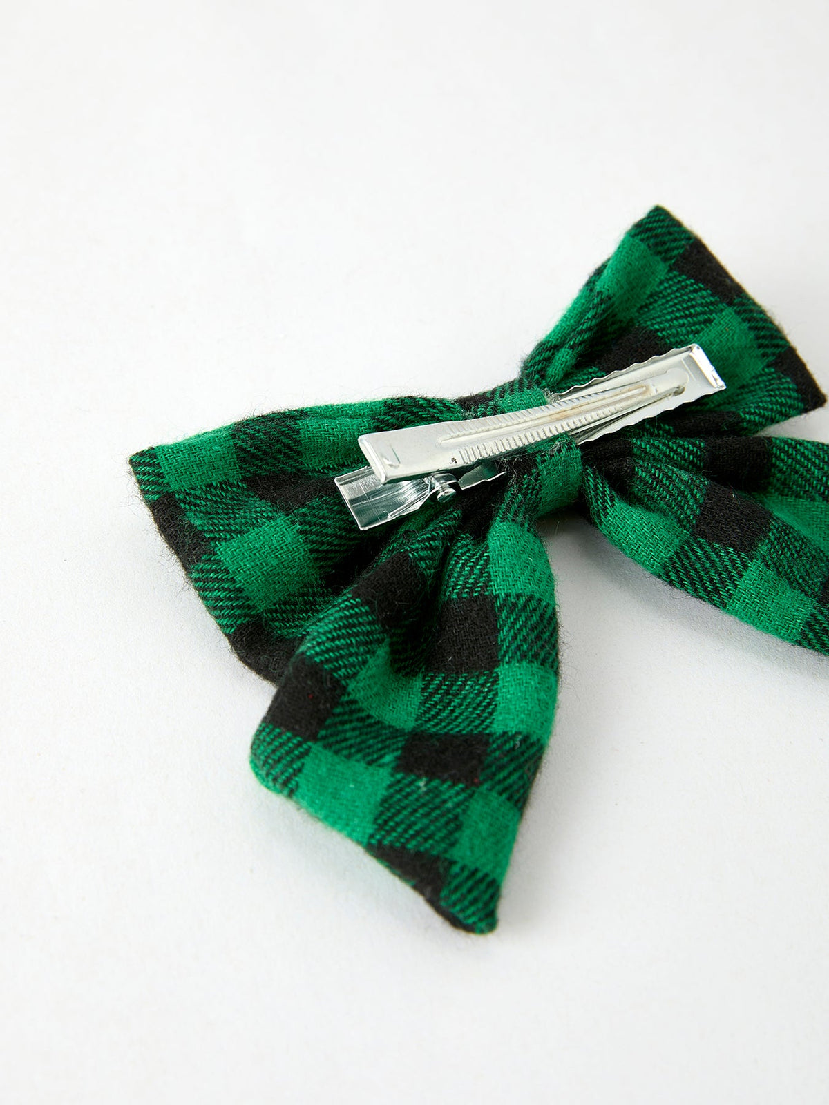Christmas Plaid Bow Hair Clip
