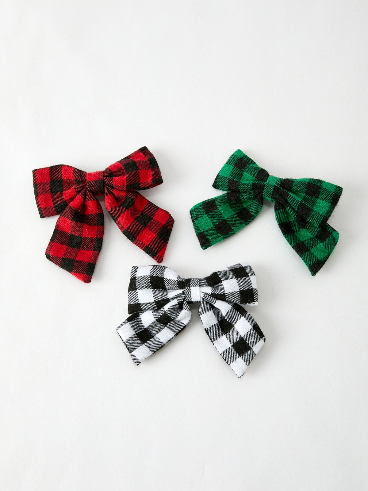 Christmas Plaid Bow Hair Clip