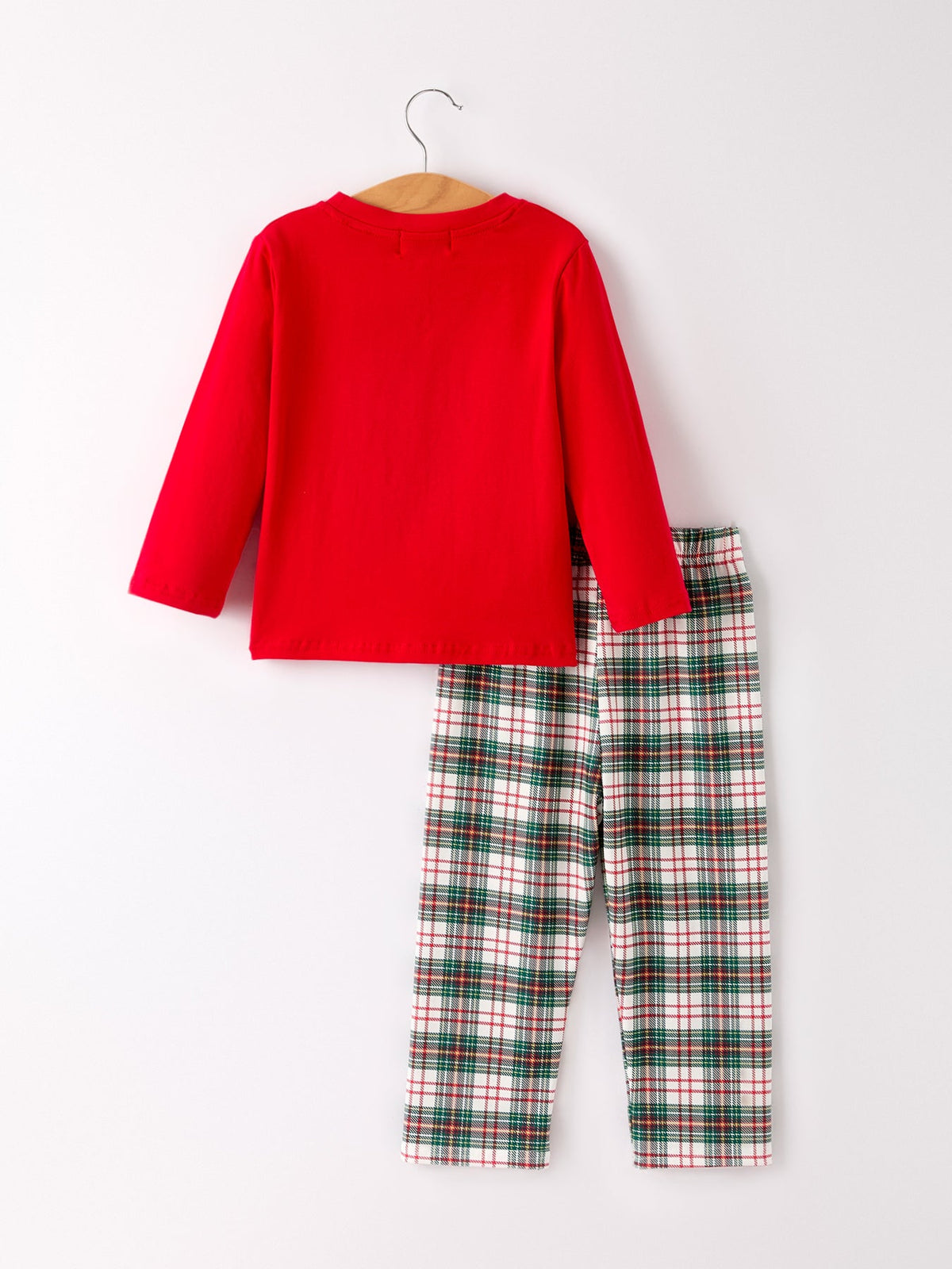 Boys Christmas Plaid Smocked Outfit Set