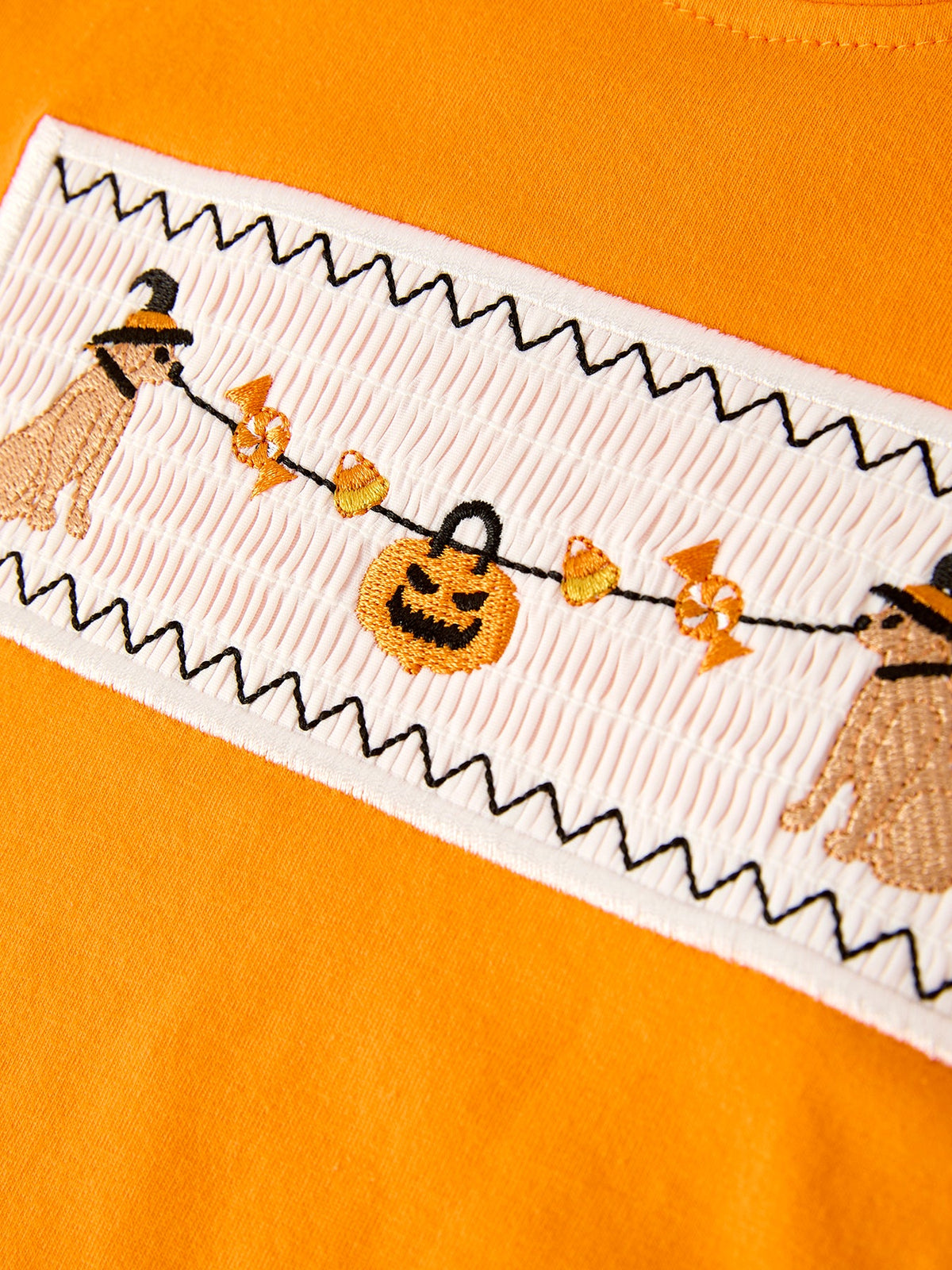 Halloween Smocked Boys Outfit Set