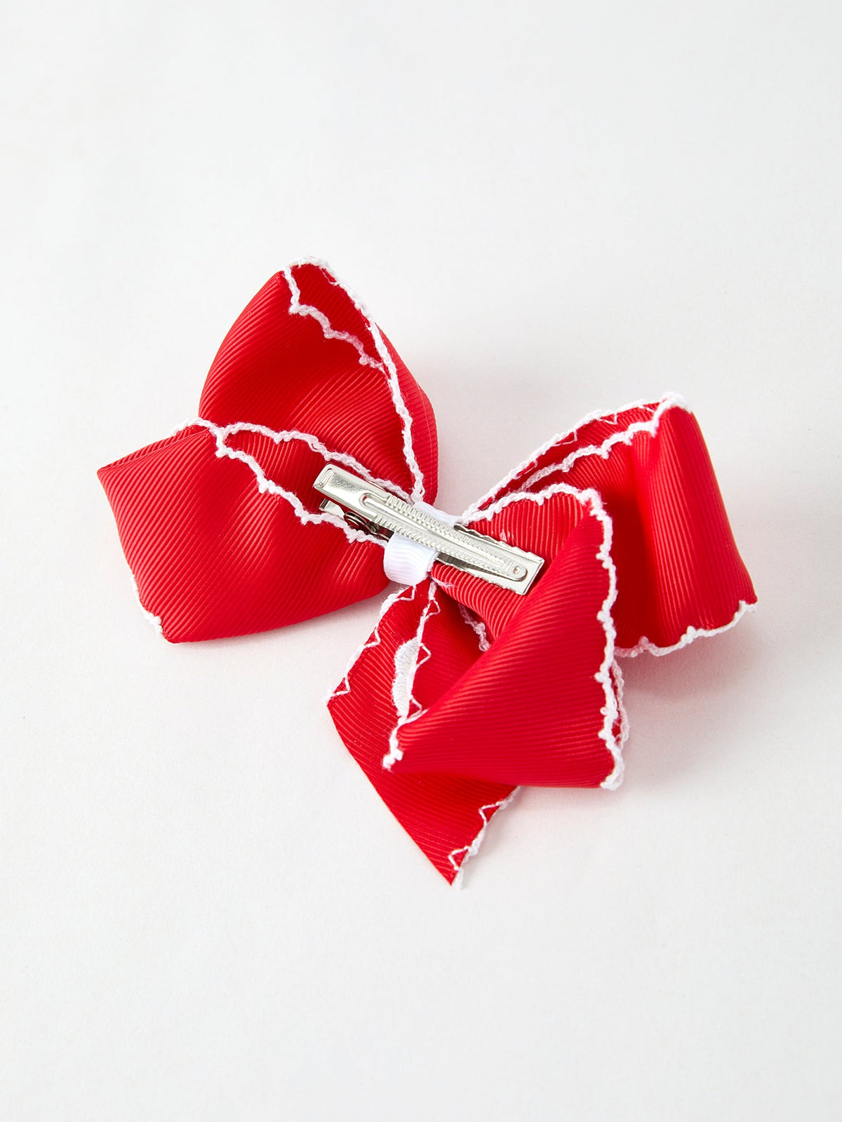 Girls Christmas Santa Bow Hair Clip