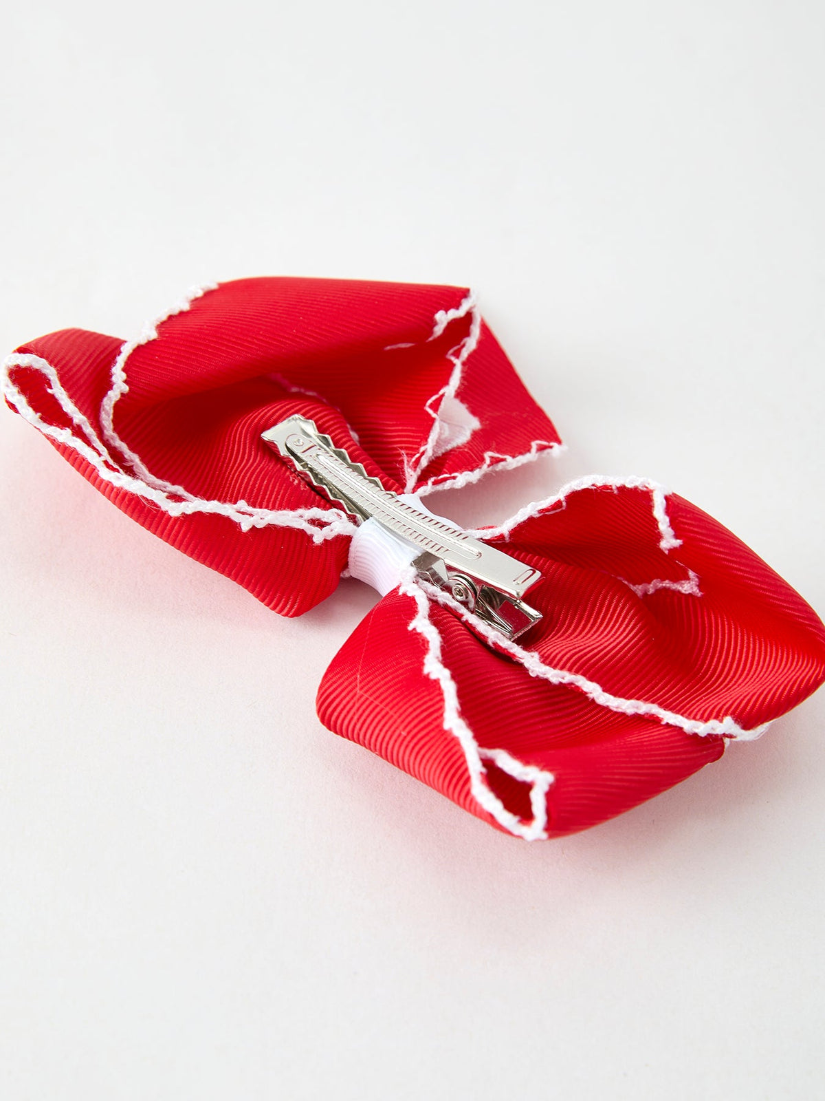 Girls Christmas Santa Bow Hair Clip