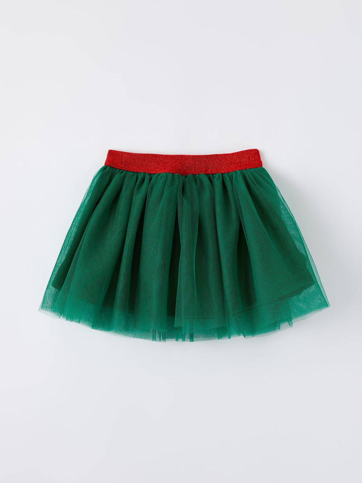 Christmas Candy Cane Sequin Tulle Skirt