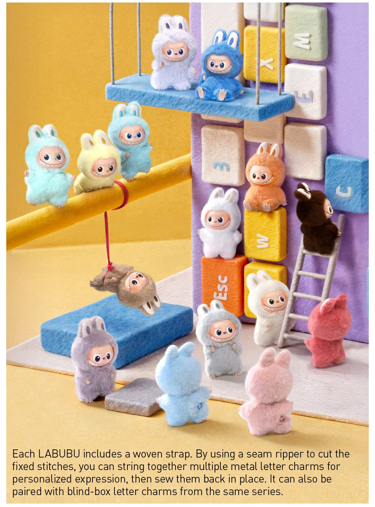 POP MART Labubu The Monsters Pin for Love Series (N–Z)