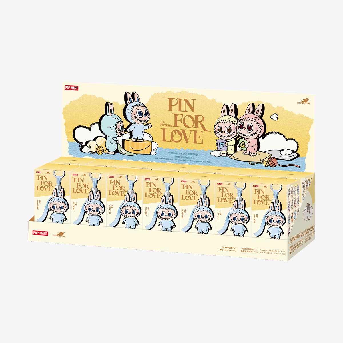 POP MART Labubu The Monsters Pin for Love Series (A–M)