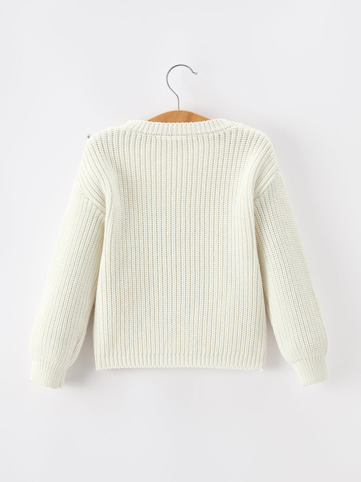 Girls Christmas Tree Knit Pullover Sweater