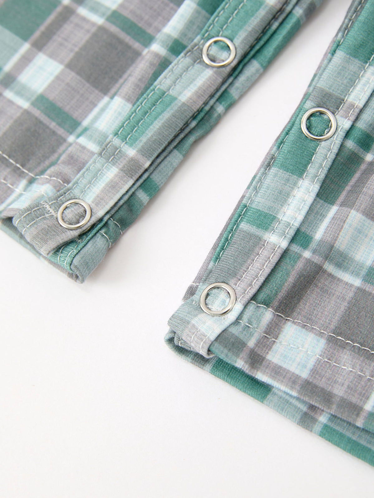 Baby Boys Plaid Moose Smocked JonJon Romper