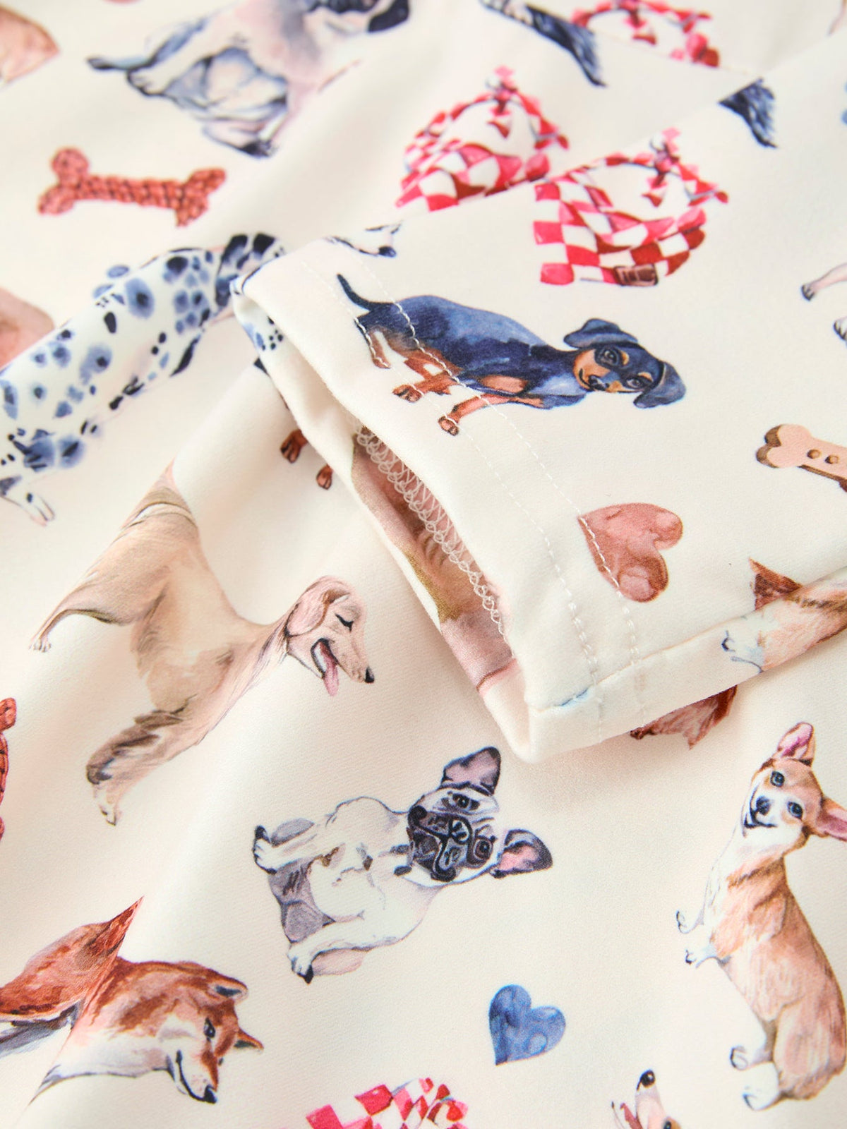 Fall Dog Print Girls Twirl Dress