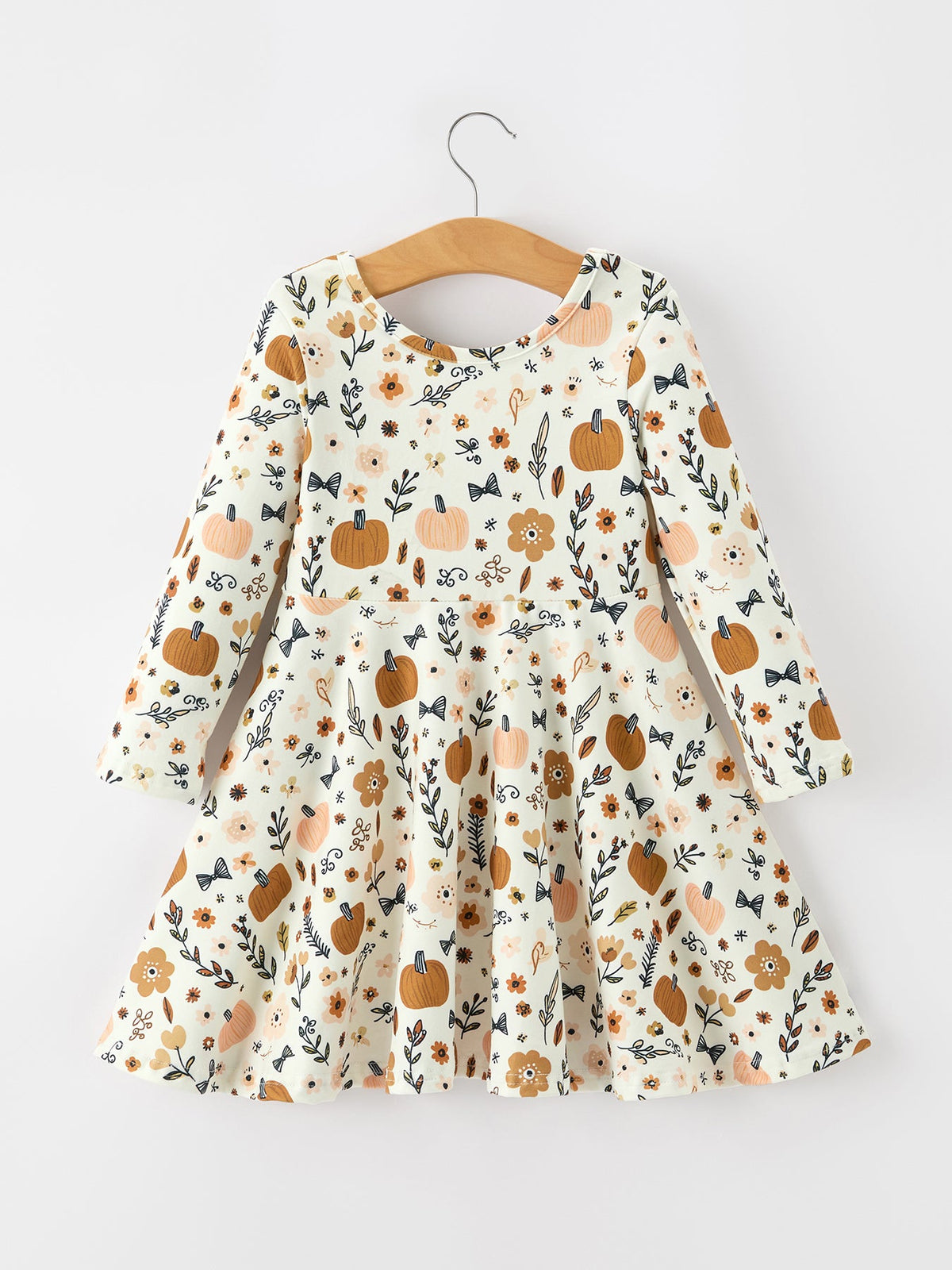 Fall Harvest Pumpkin Girls Dress