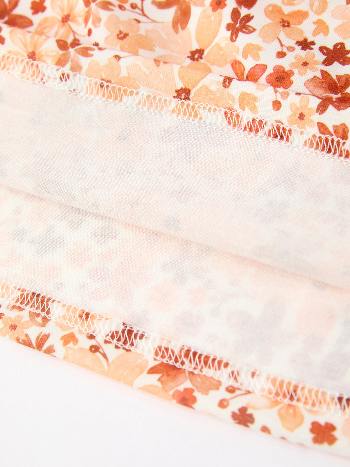 Rust Floral Girls Dress