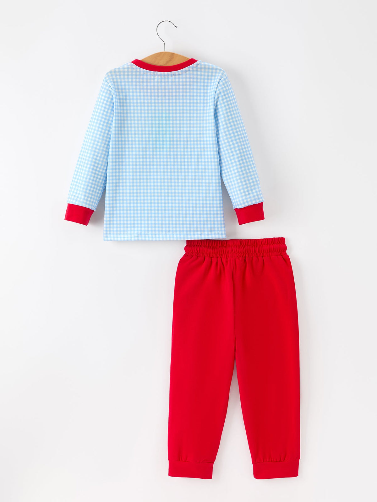 Boys Christmas Santa Smocked Top & Pants Set