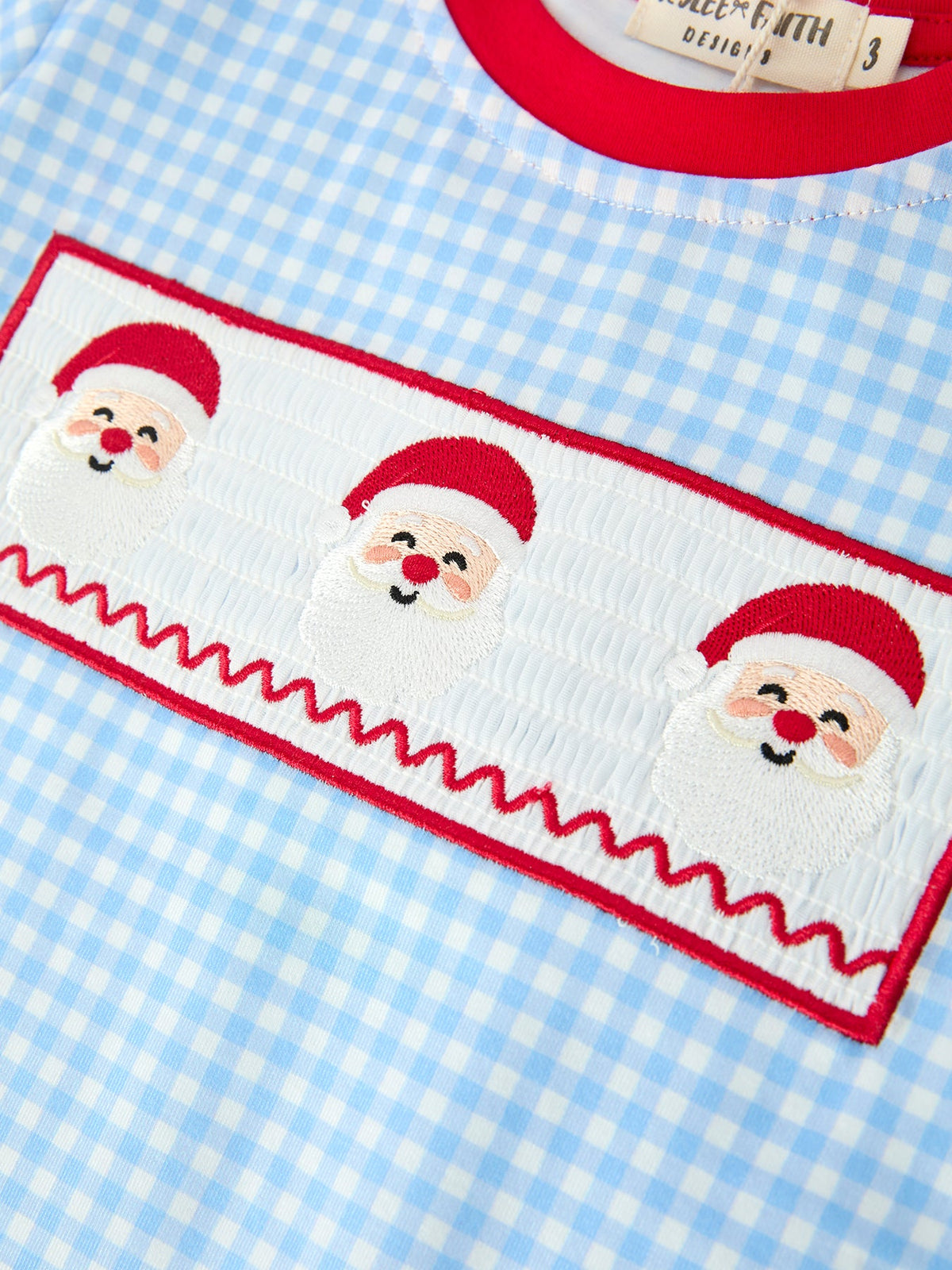 Boys Christmas Santa Smocked Top & Pants Set