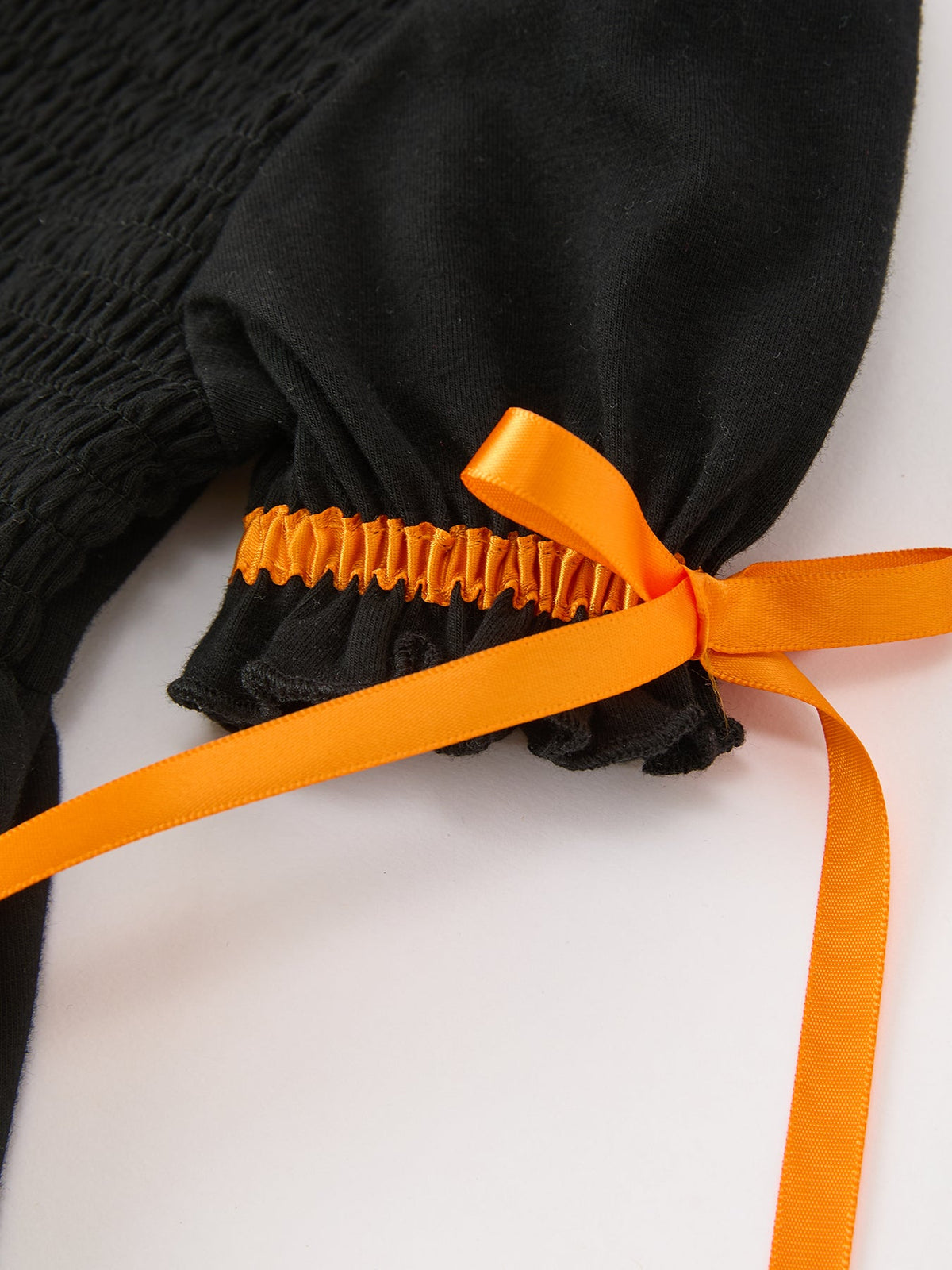 Girls Halloween Puppy Pumpkin Dress