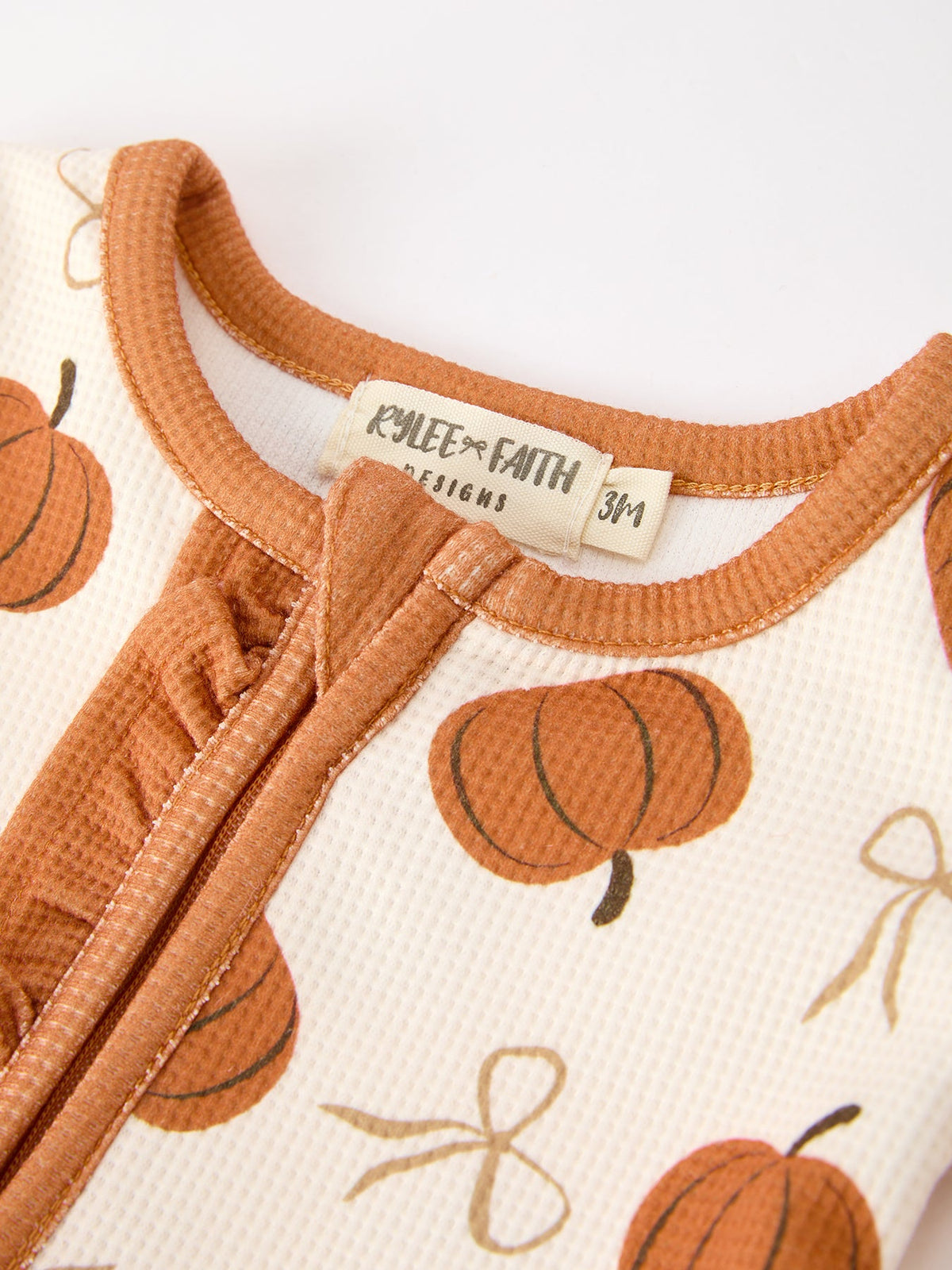 Pumpkin Ruffle Zippy Romper