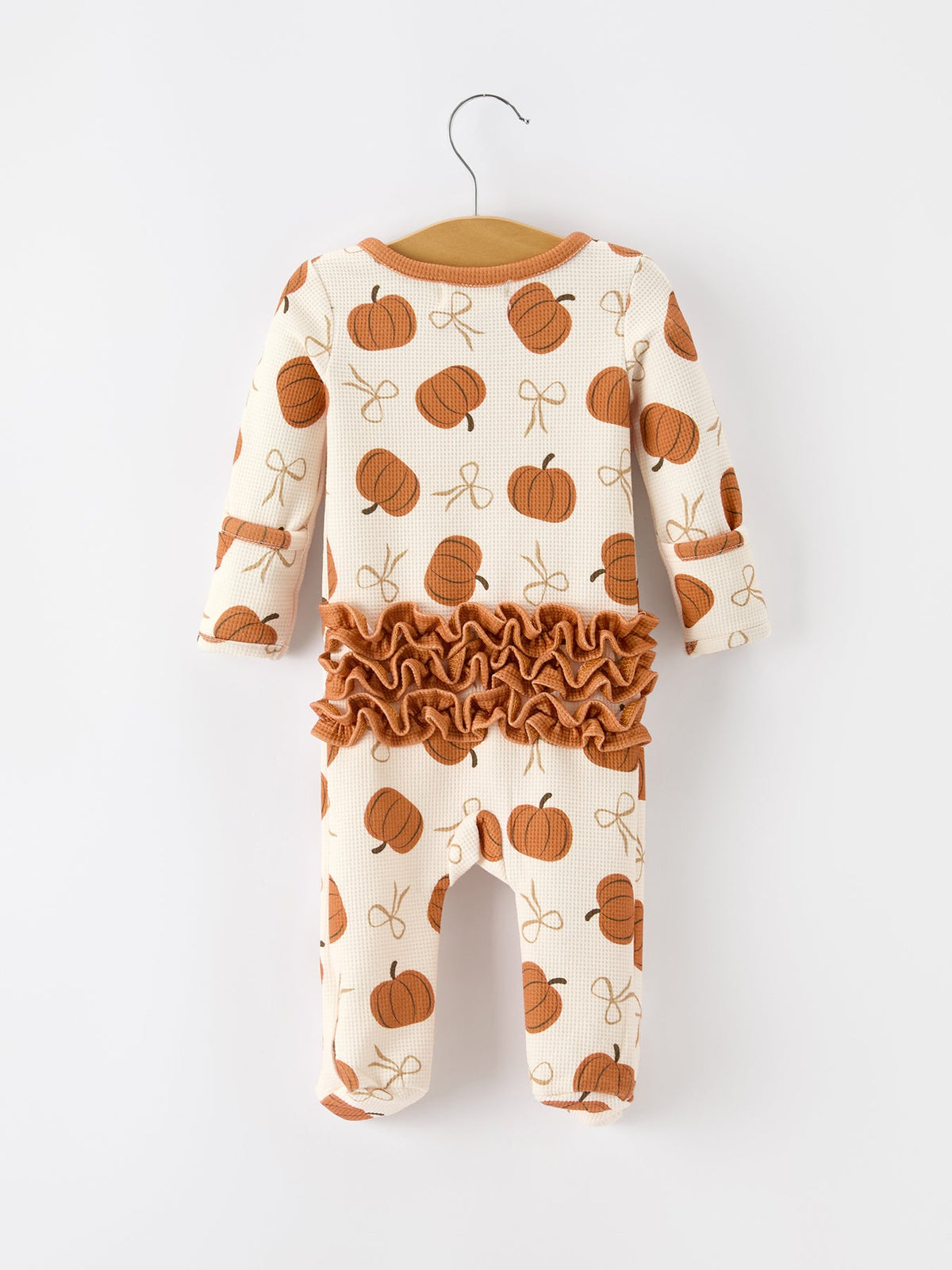 Pumpkin Ruffle Zippy Romper
