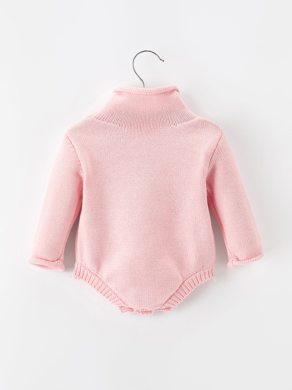 Baby Girls Christmas Candy Cane Knit Romper
