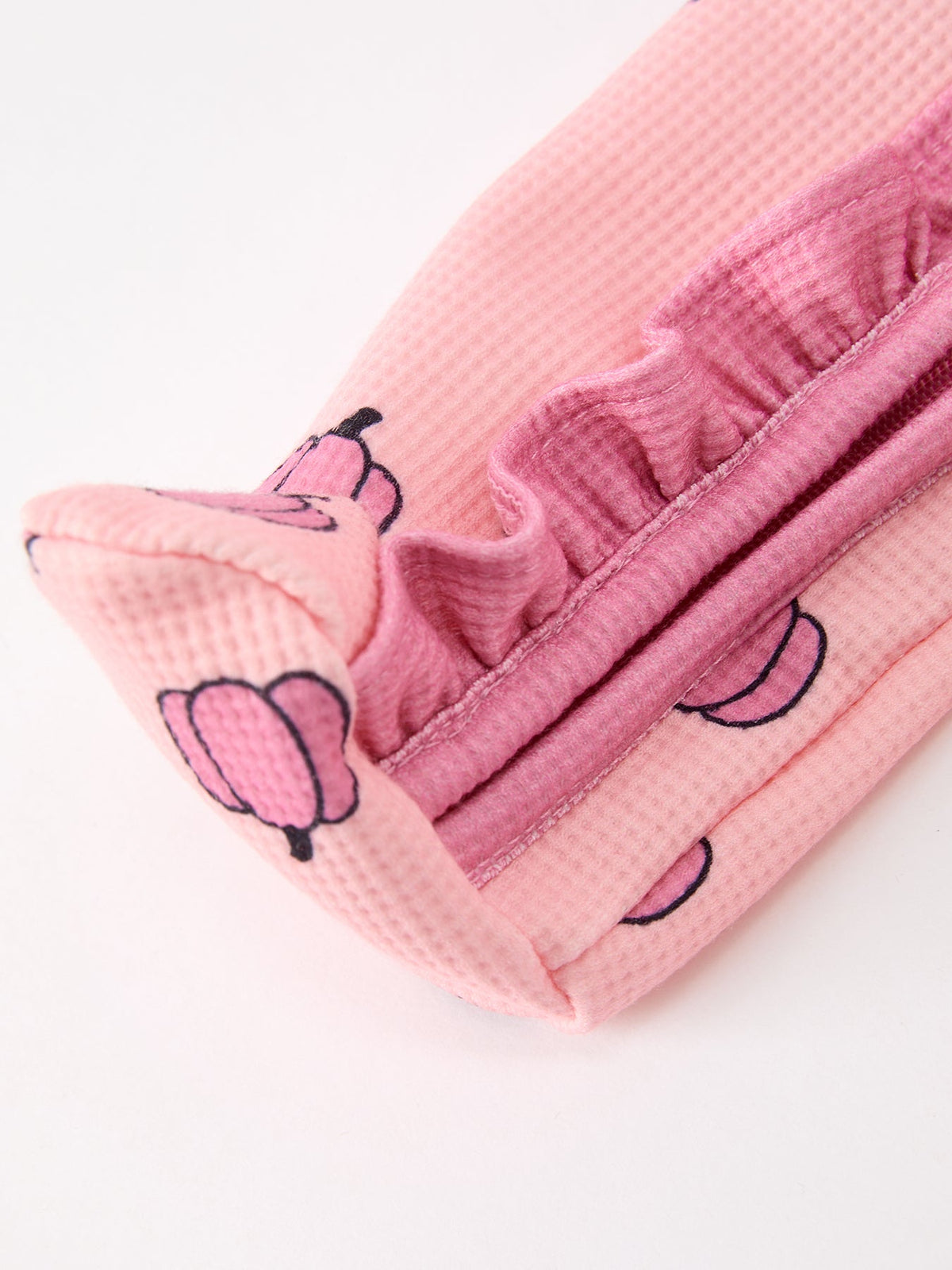 Pink Pumpkin Ruffle Zippy Romper