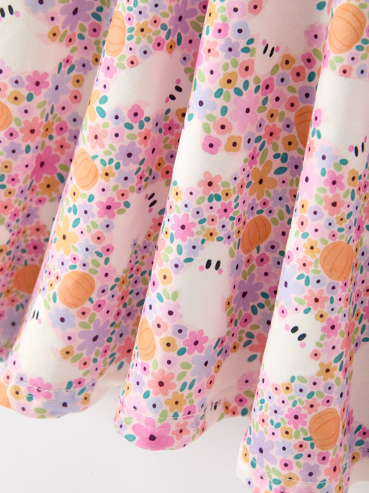 Halloween Ghost Print Twirl Dress