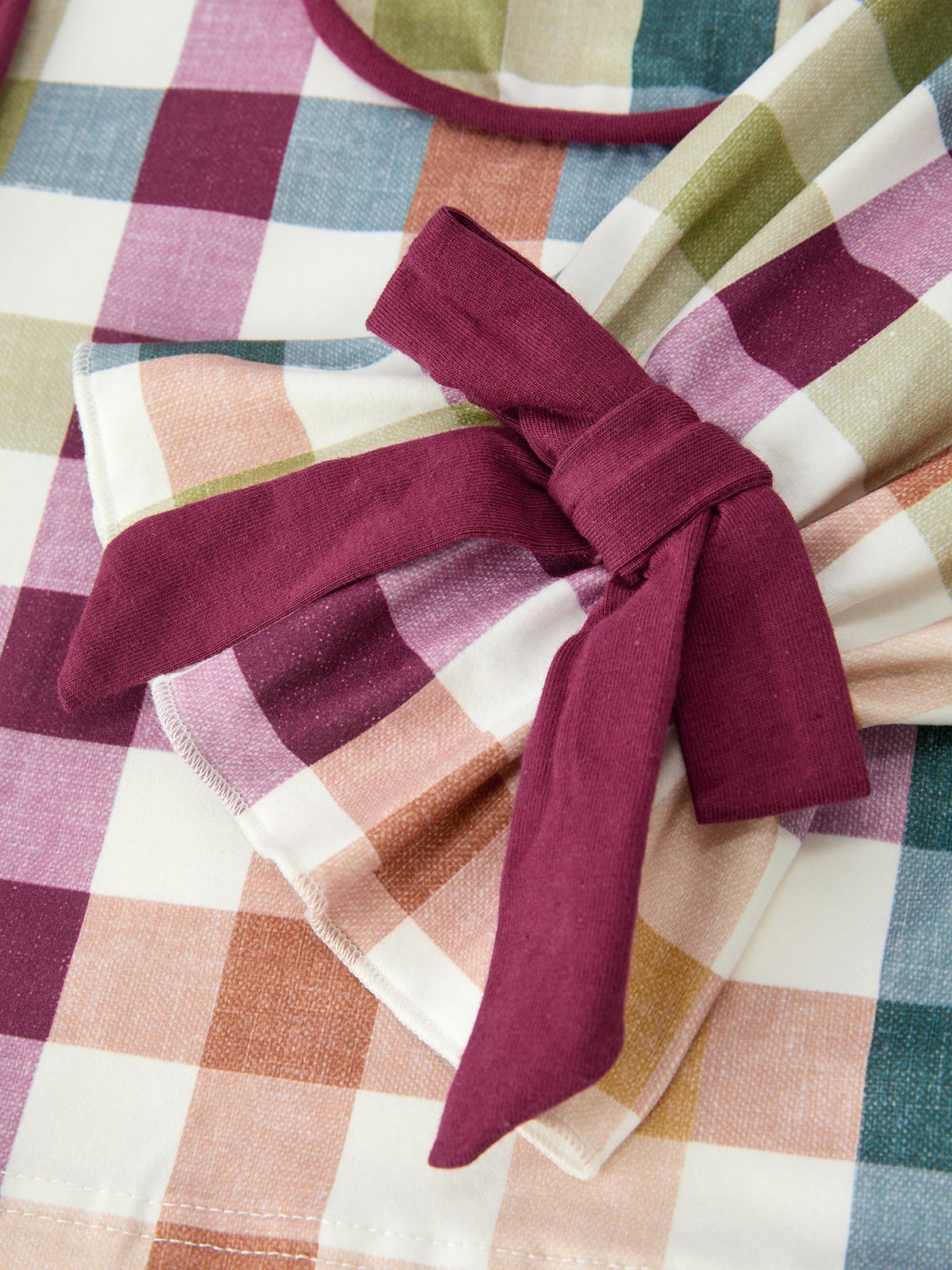 Mommy & Me Fall Plaid Ruffle Pajama Set