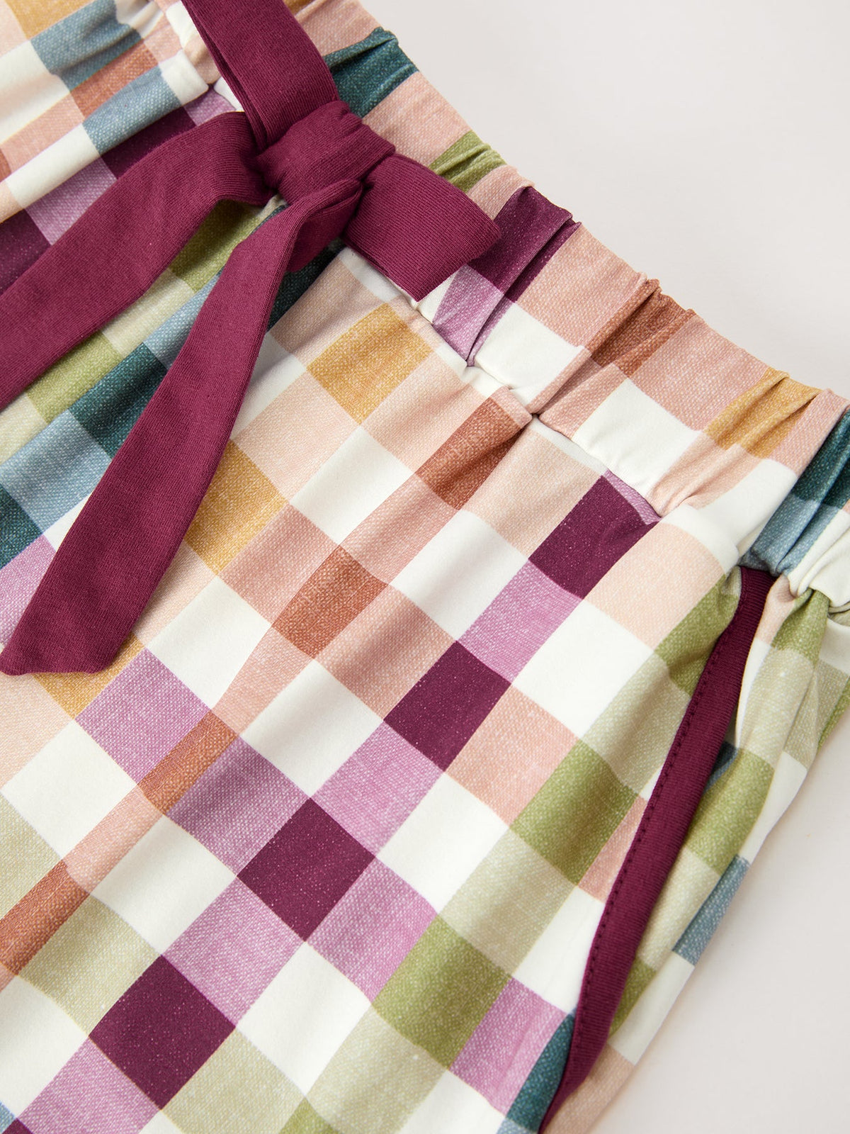 Mommy & Me Fall Plaid Ruffle Pajama Set