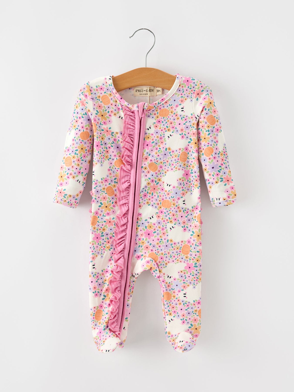 Halloween Ghost Ruffle Zippy Romper