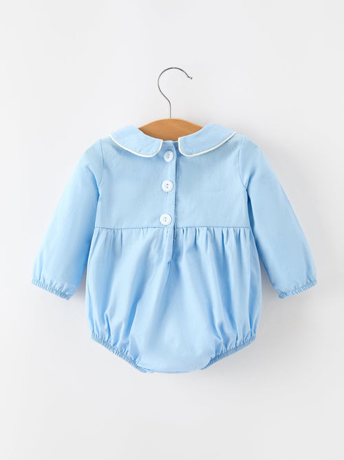 Baby Boy Christmas Nativity Smocked Romper