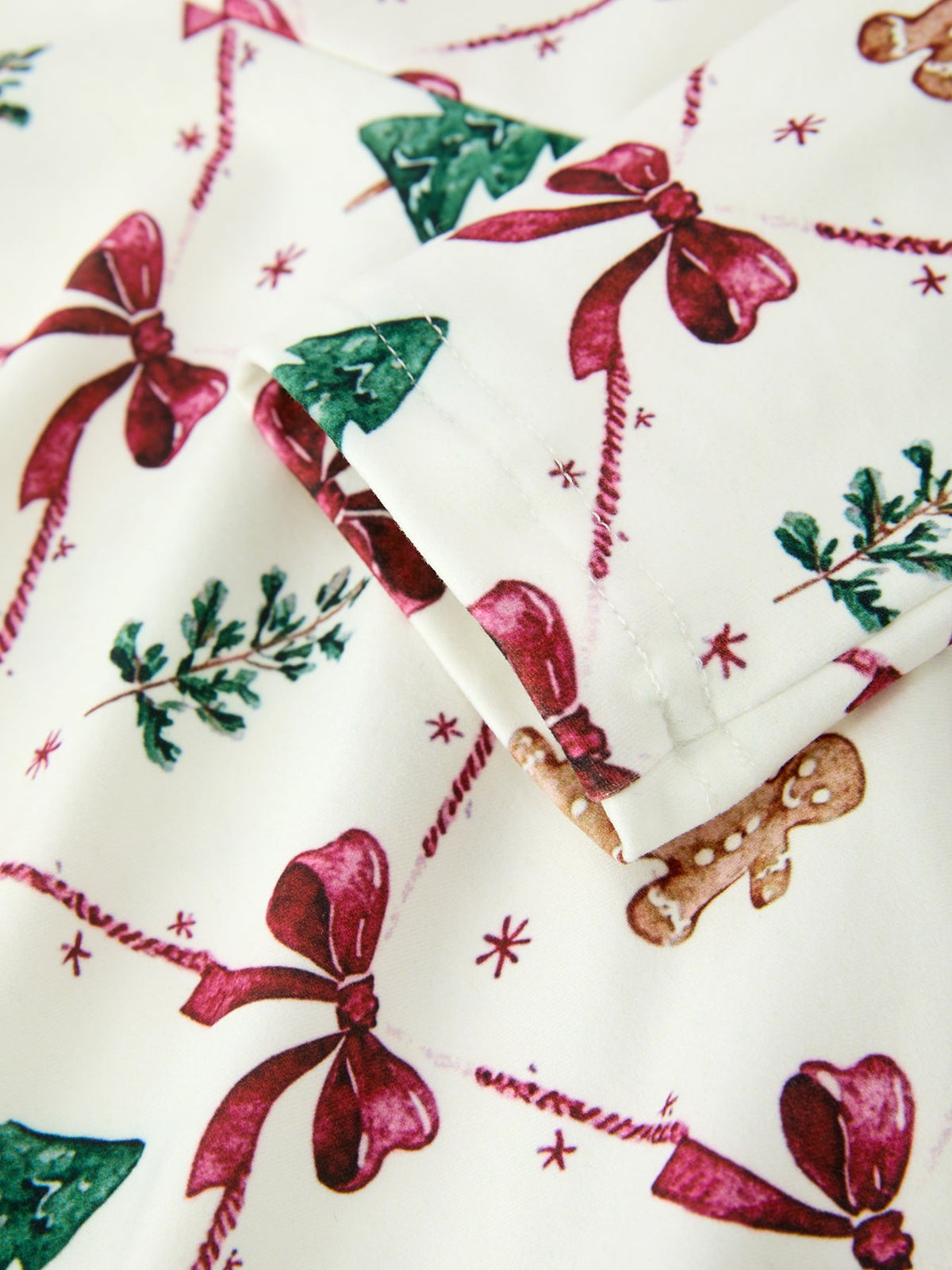 Girls Christmas Bow & Gingerbread Twirl Dress