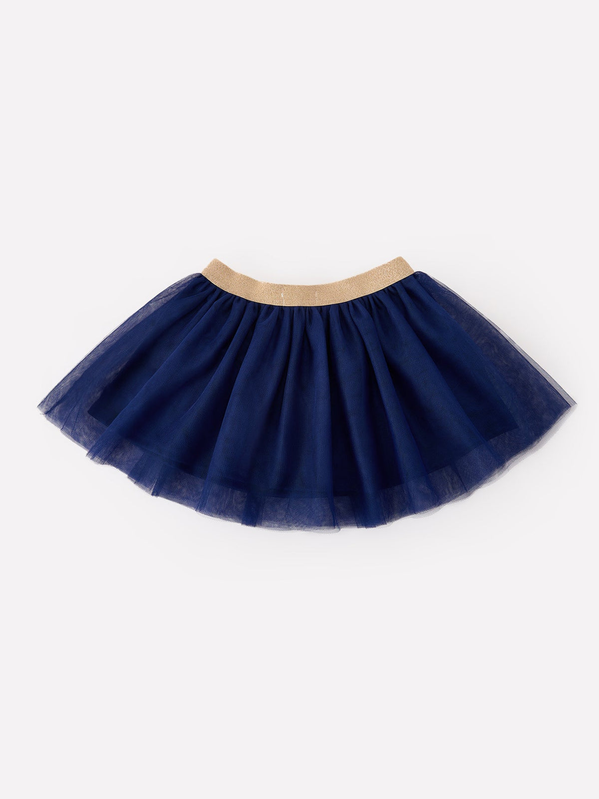 Girls Navy Fox Sequin Tulle Tutu Skirt