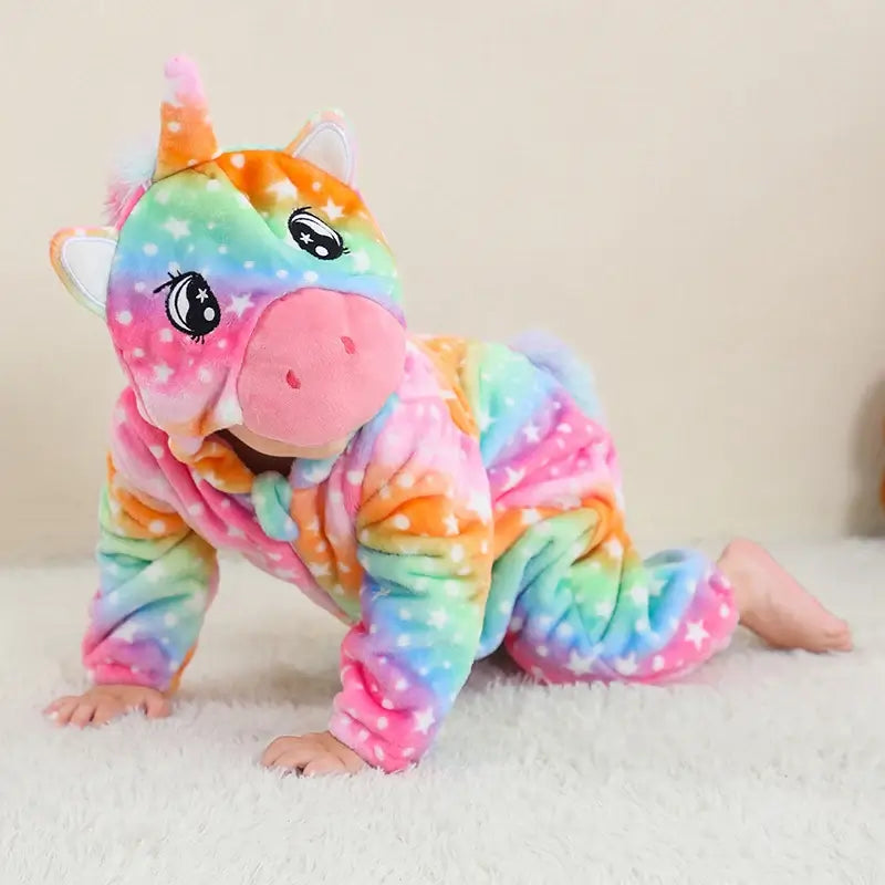Kids Animal Hooded Onesie Costume