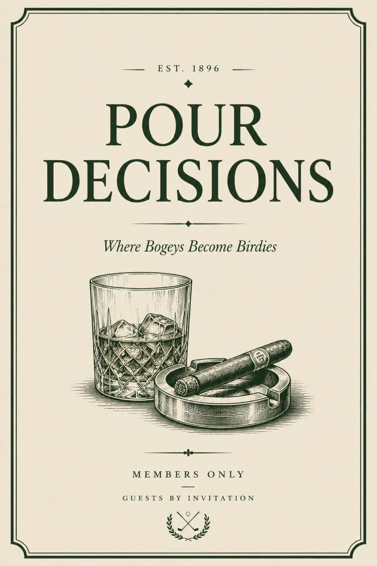 Pour Decisions Metal Wall Art