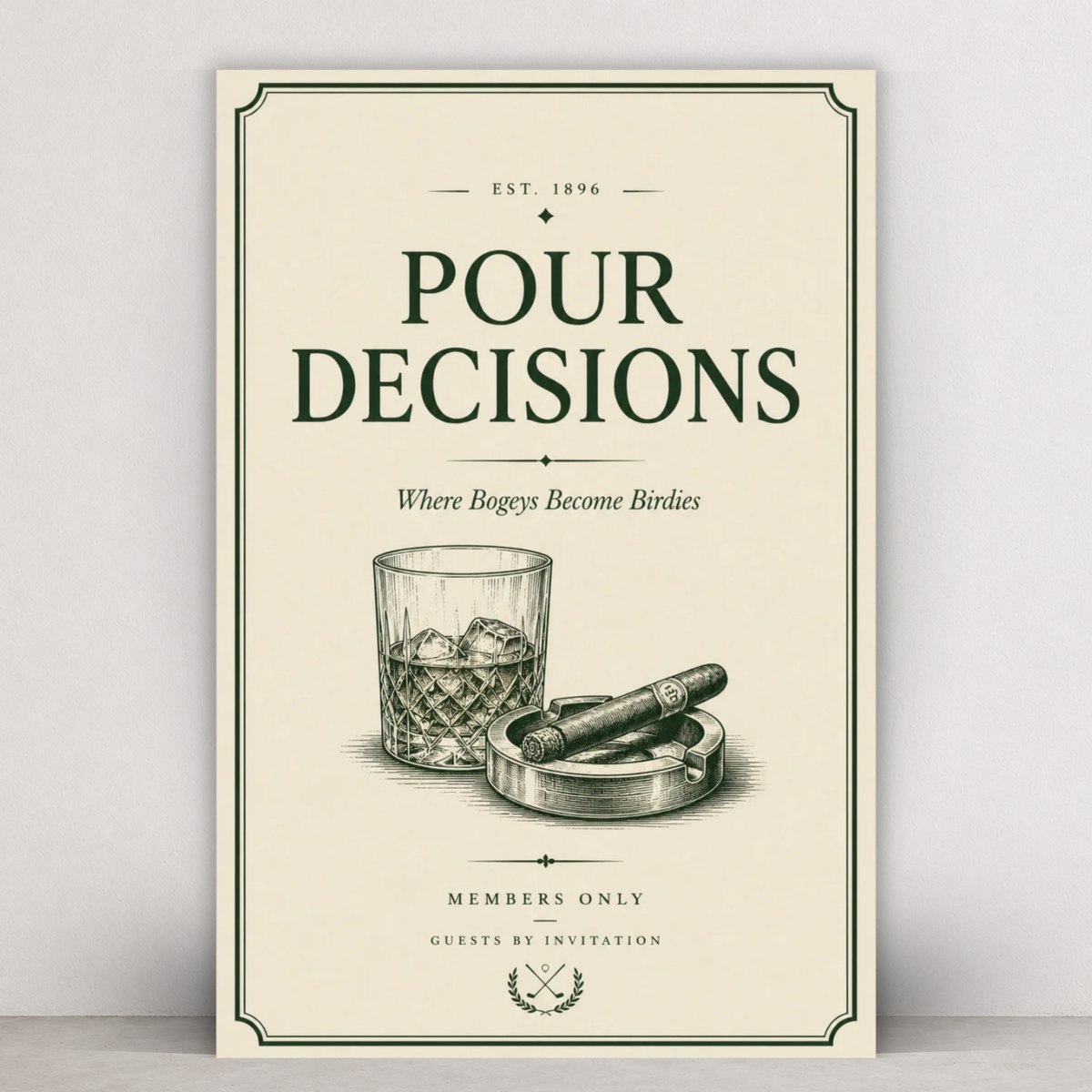 Pour Decisions Metal Wall Art