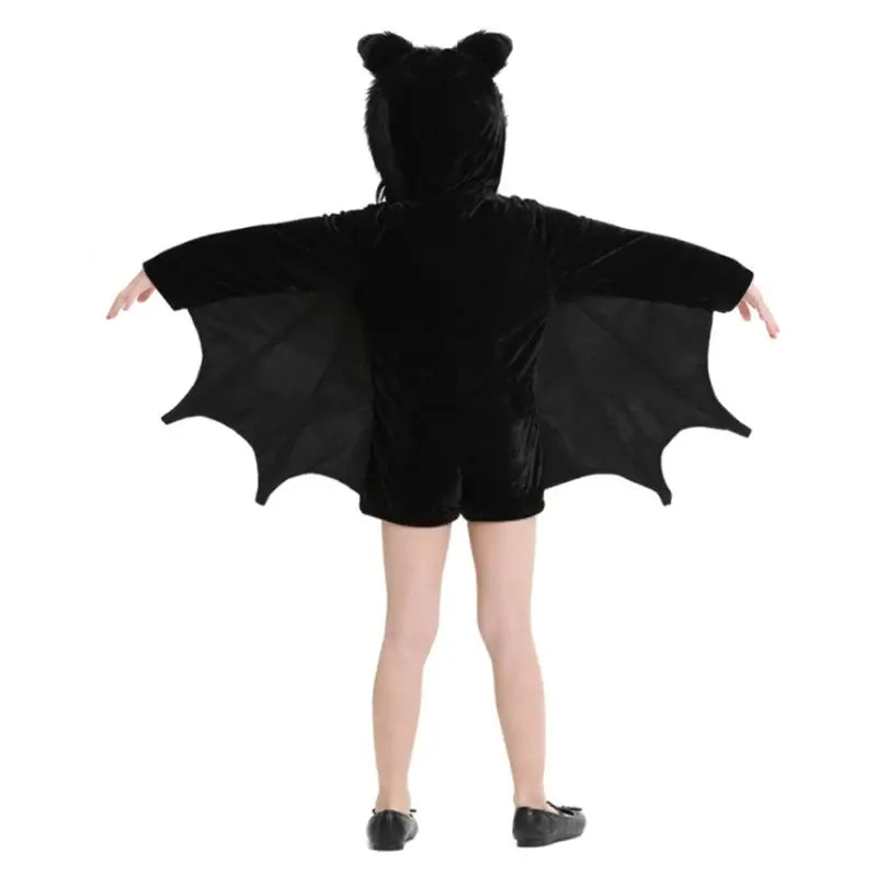 Girls Black Bat Halloween Costume