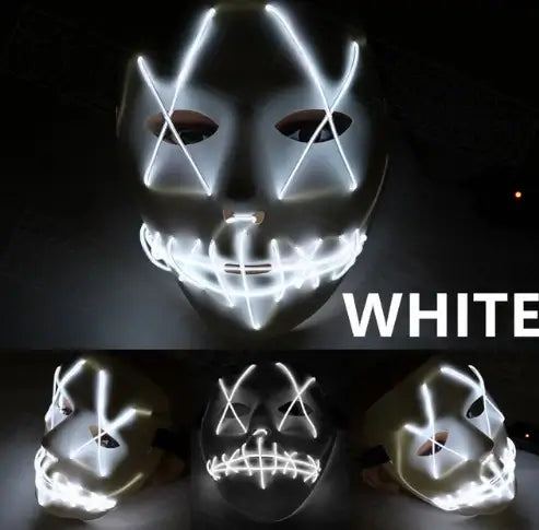LED Glowing Halloween Face Mask
