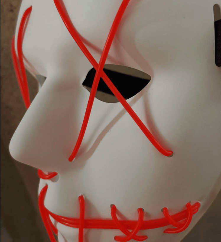 LED Glowing Halloween Face Mask